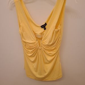 Bebe Yellow Tank Top